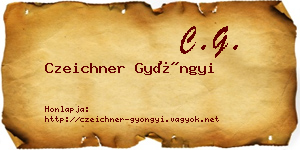 Czeichner Gyöngyi névjegykártya